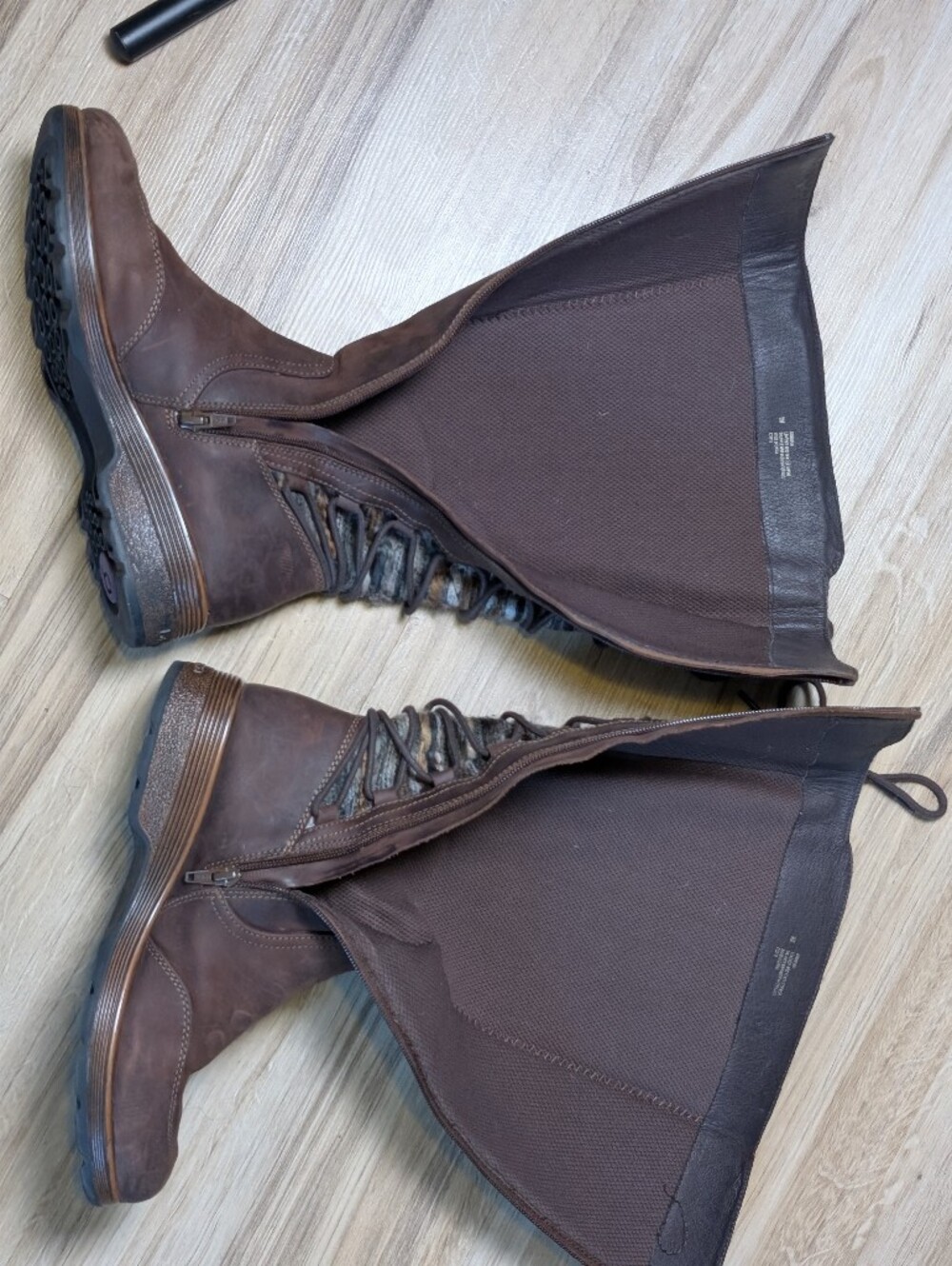 BIONICA Epping Aztec Brown Leather Waterproof Tall Boots Womens 9M - Picture 7 of 7